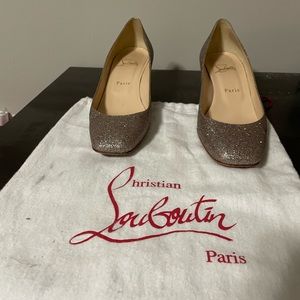 Christian Louboutin Gloria 45 Crystal Embellishment Pumps.